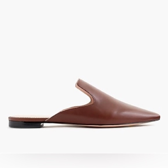 J. Crew Pointed-toe slides in leather - Picture 5 of 9